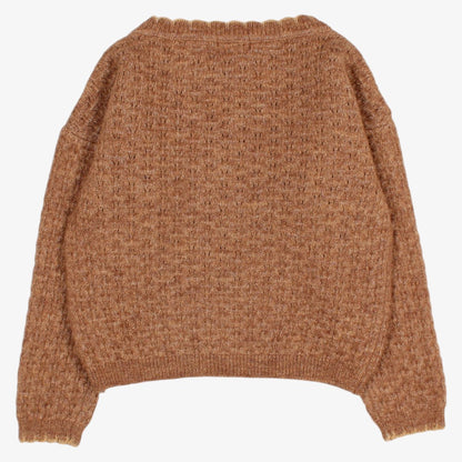 Wool Scallop Sweater - Cookie