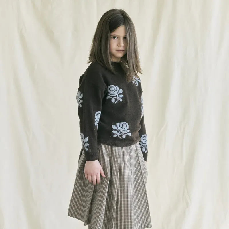 Floral Sweater - Black