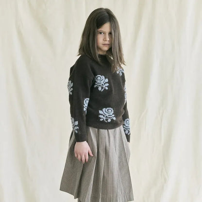 Floral Sweater - Black