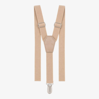 Suspenders Pants - Beige