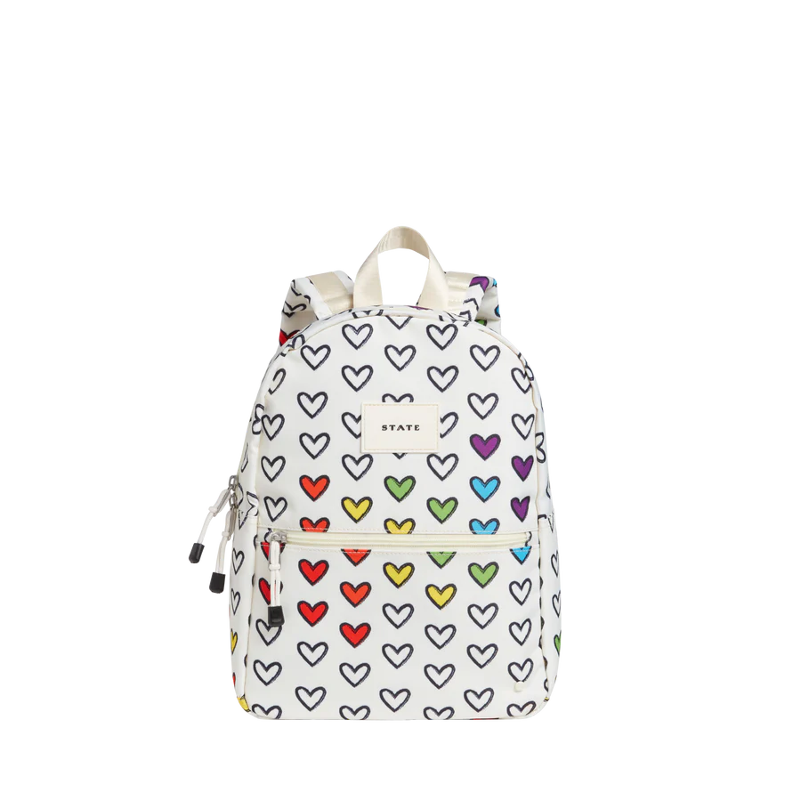 State Kane Mini Backpack - Rainbow Hearts