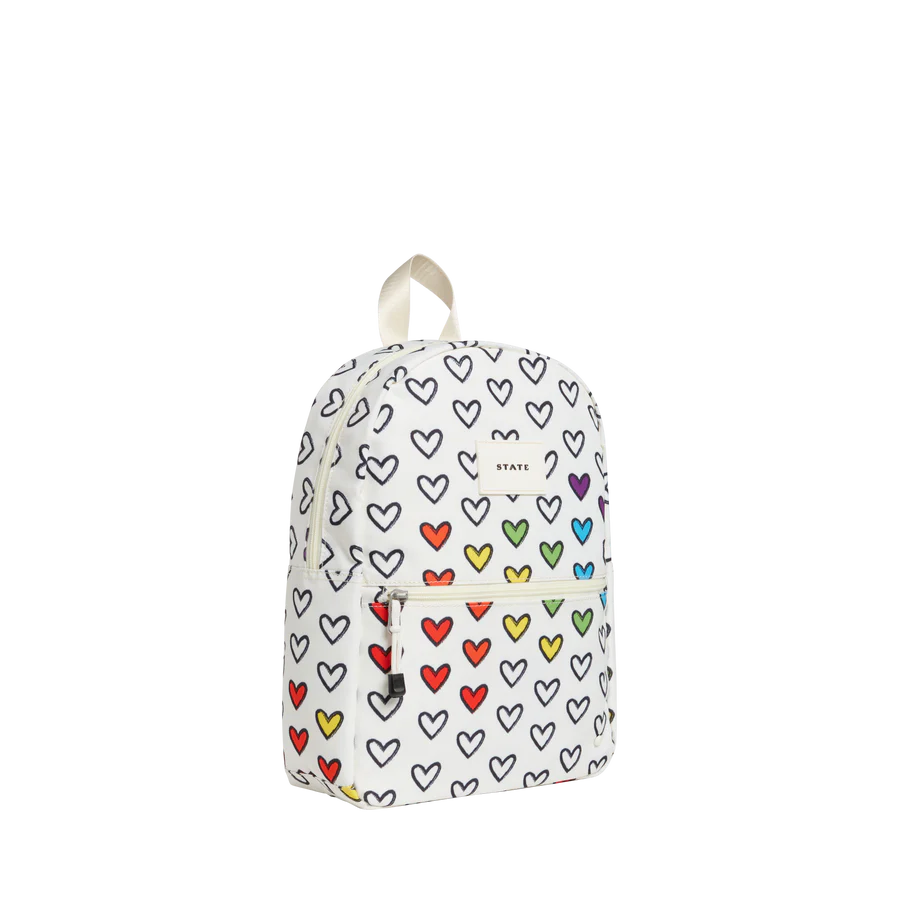 State Kane Mini Backpack - Rainbow Hearts