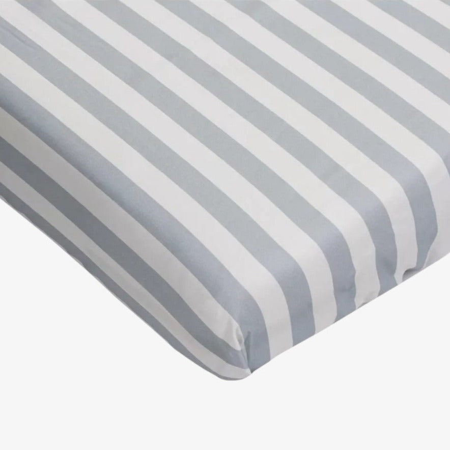 Effiki Stripe Fitted Sheet - Blue/white