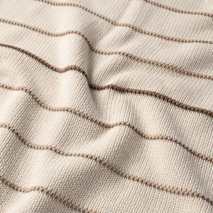 Bande Knit Blanket - Linen
