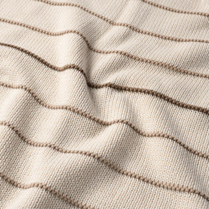 Bande Knit Blanket - Linen