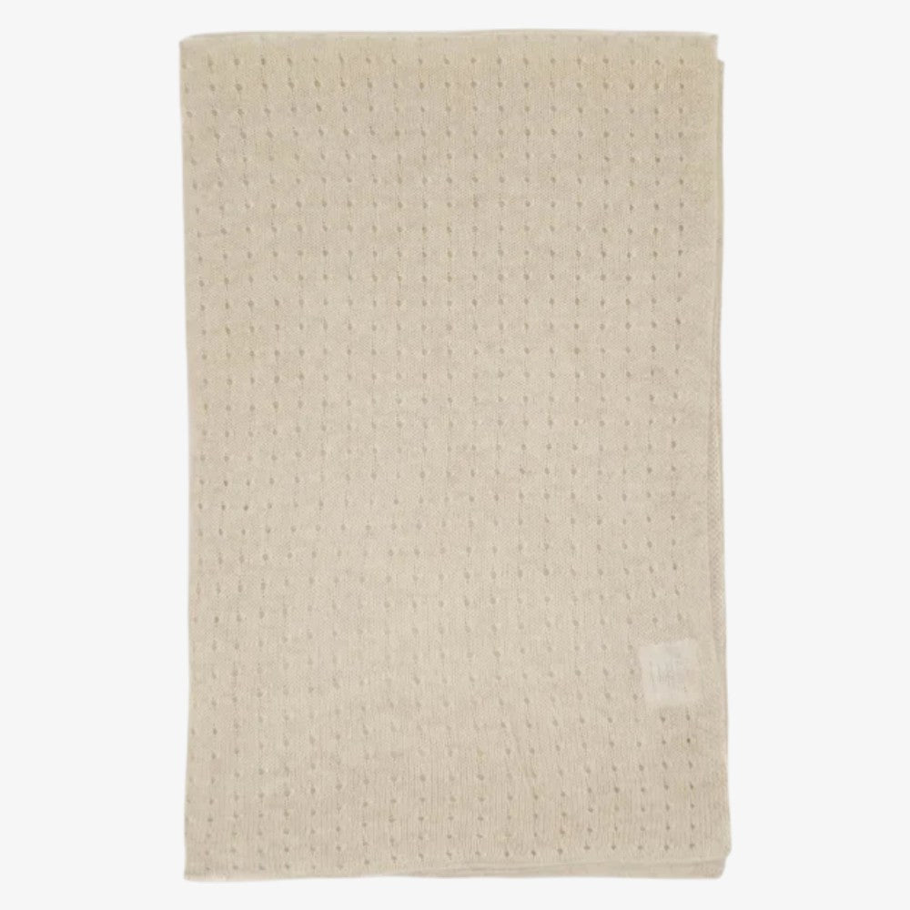 Pointelle Blanket - Apricot