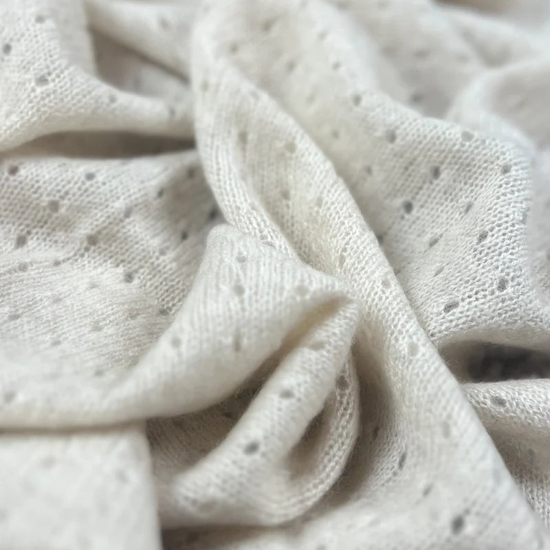 Pointelle Blanket - Apricot