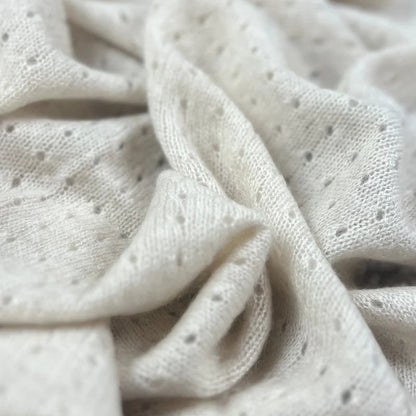 Pointelle Blanket - Apricot