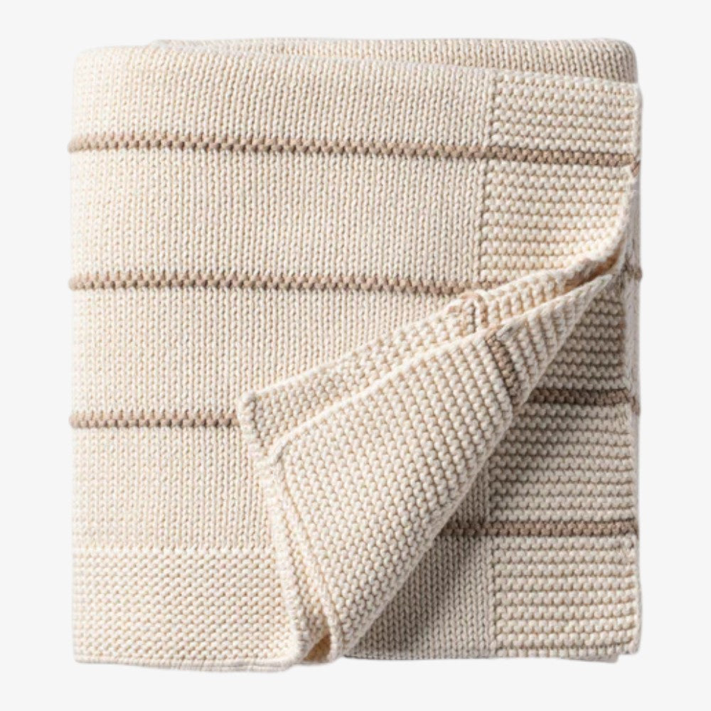 Bande Knit Blanket - Linen