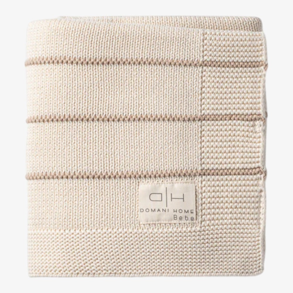 Bande Knit Blanket - Linen