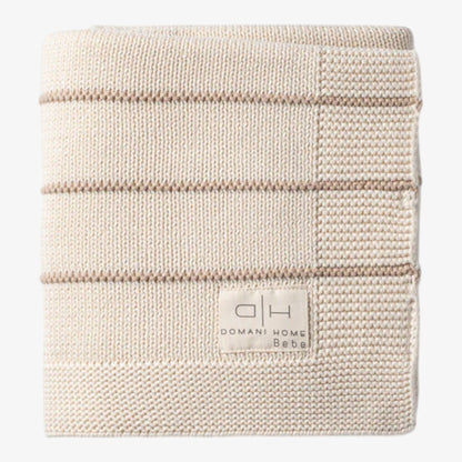 Bande Knit Blanket - Linen