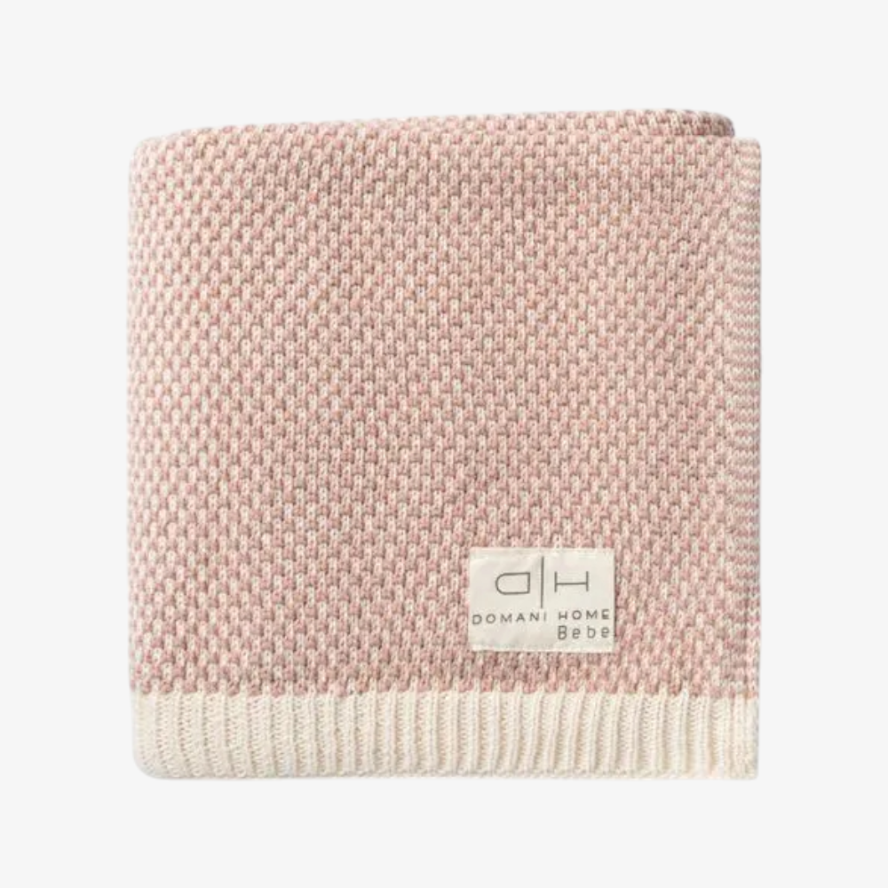 Knit Blanket - Rose Blush