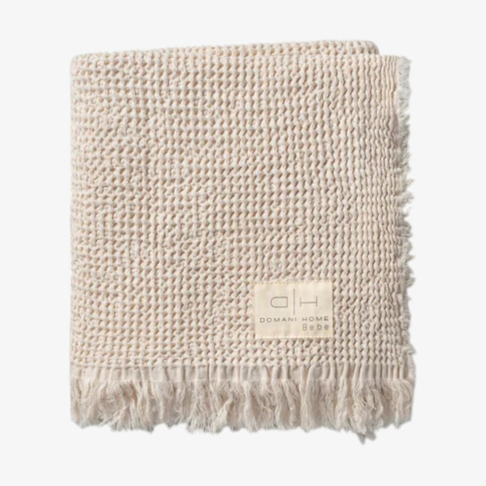 Waffle Muslin Throw - Cream