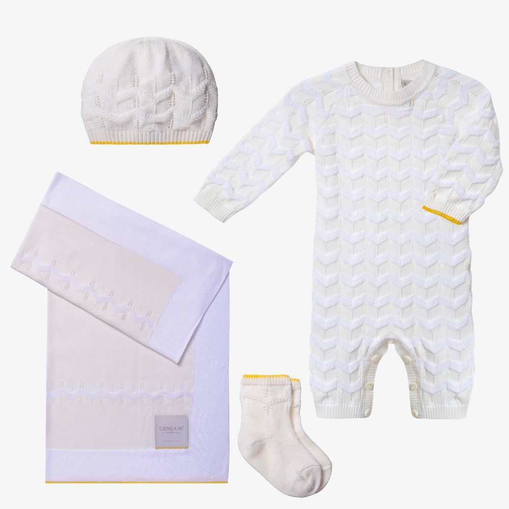Zigzag 4 Piece Set - Off White
