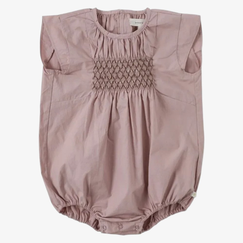 Elin Smocking Romper - Pink