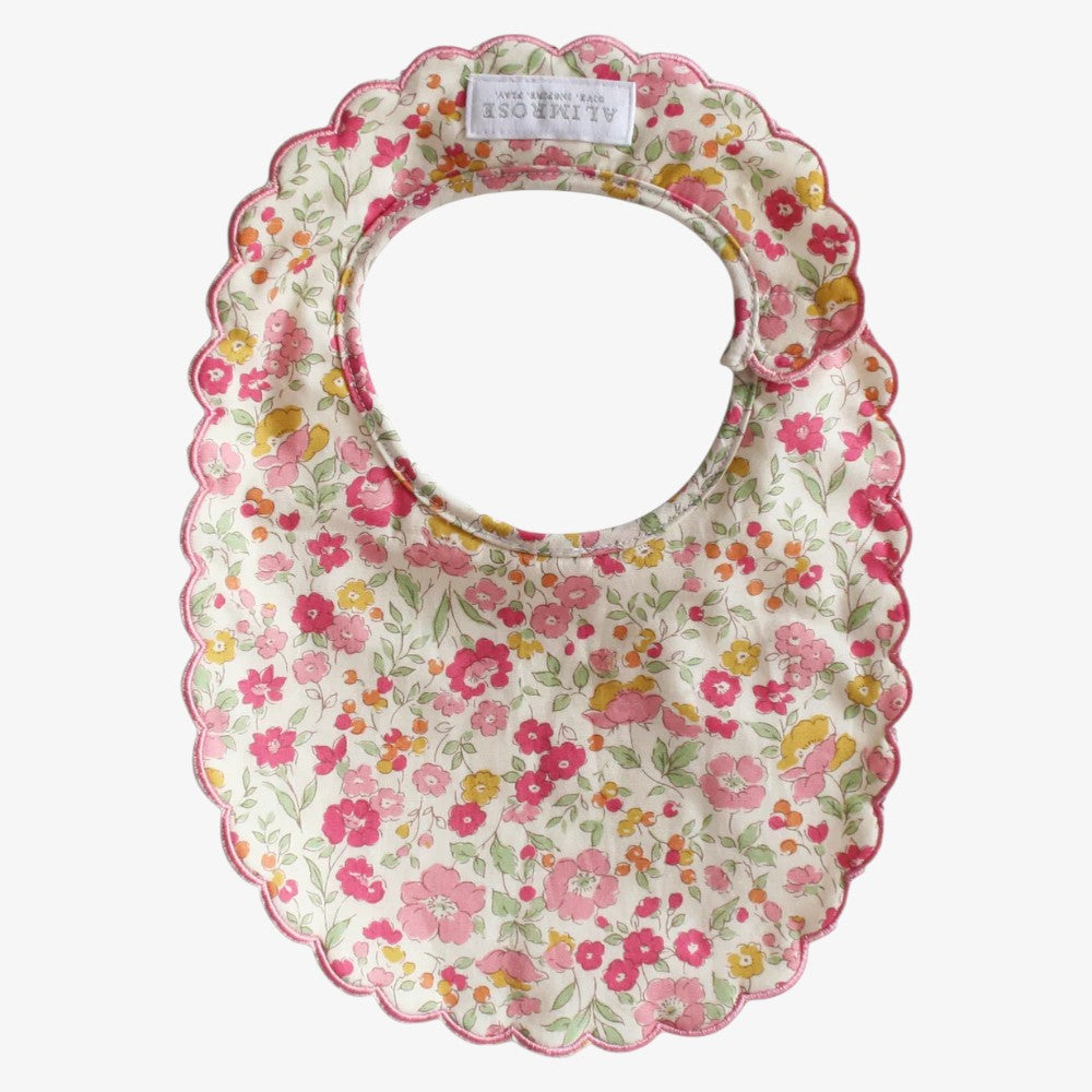 Scallop Bib - Rose Garden
