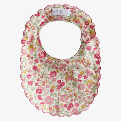 Scallop Bib - Rose Garden