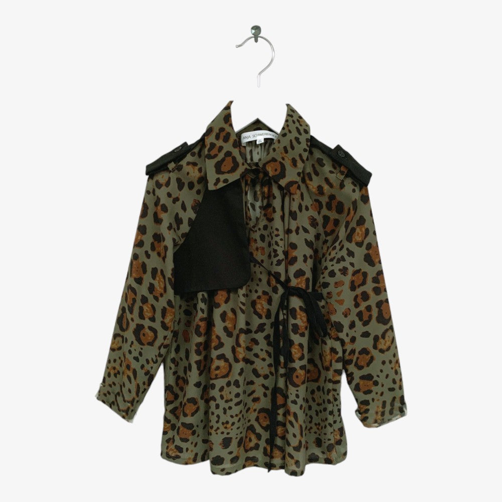 Anja Schwerbrock Blouse with Trench Details - Green
