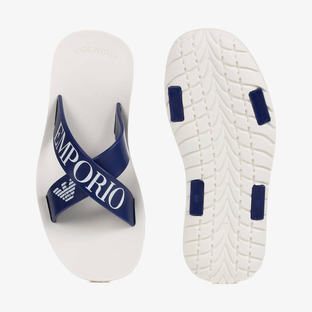 Emporio Armani Flip Flop - Blue/white