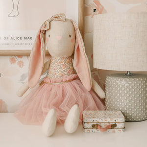 Linen Pearl Cuddle Bunny - Lily Pink