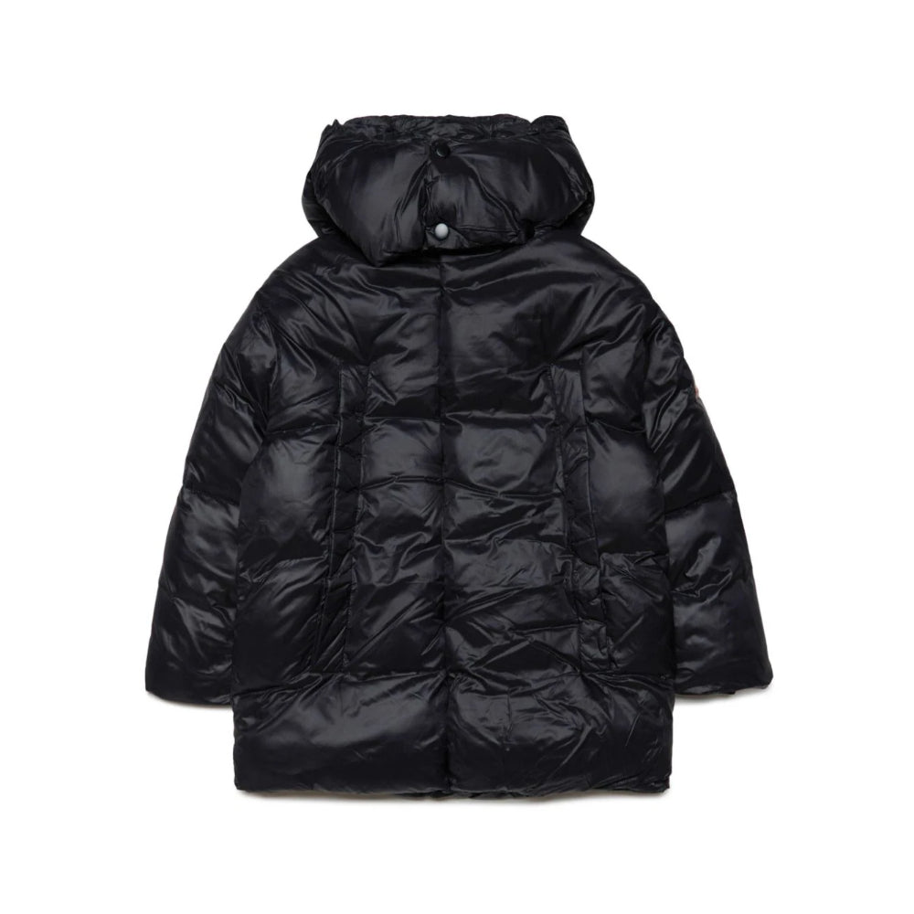 Coat With Hood - Black