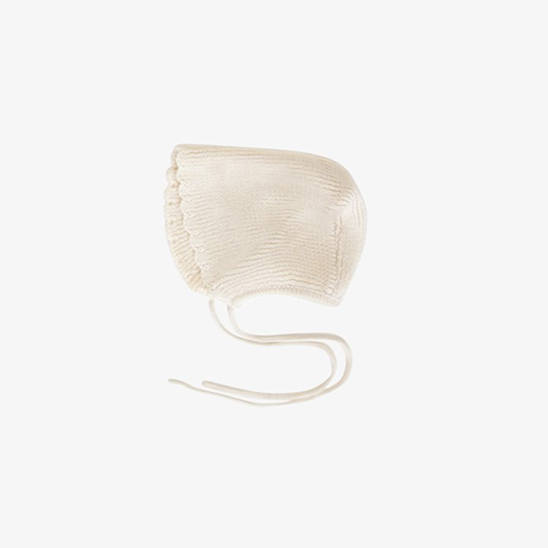Knit Footie And Bonnet - Butter