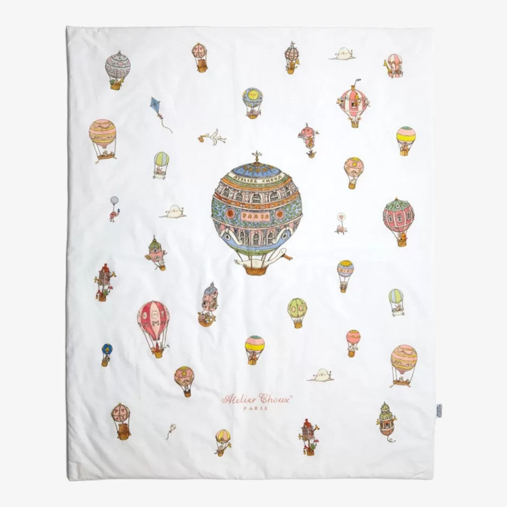 REVERSIBLE QUILT - Mansion/hot Air