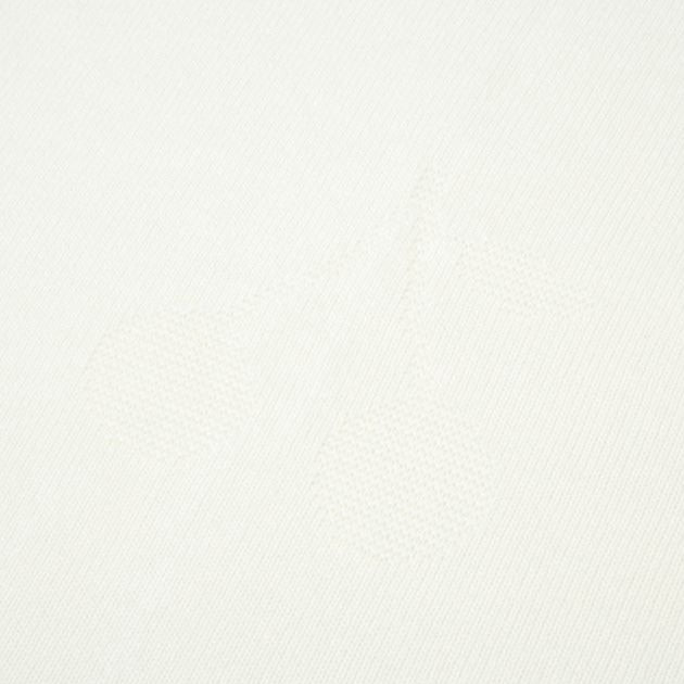 Knit Logo Blanket - Milk White