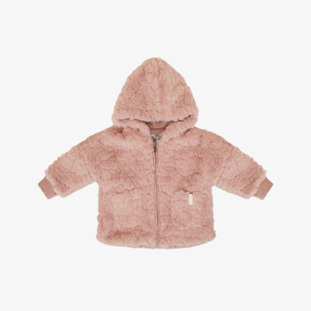 Kipp Textured Fur Jacket - Pink