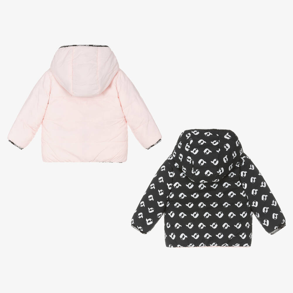 Karl Lagerfeld Reversible Puff Jacket - Pink