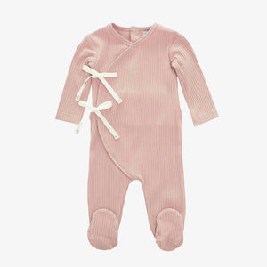 Kipp Baby Heathered Rib Footie - Pink