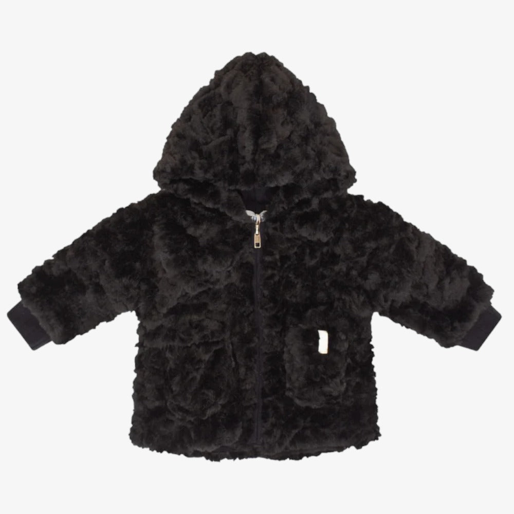 Kipp Textured Fur Jacket - Black