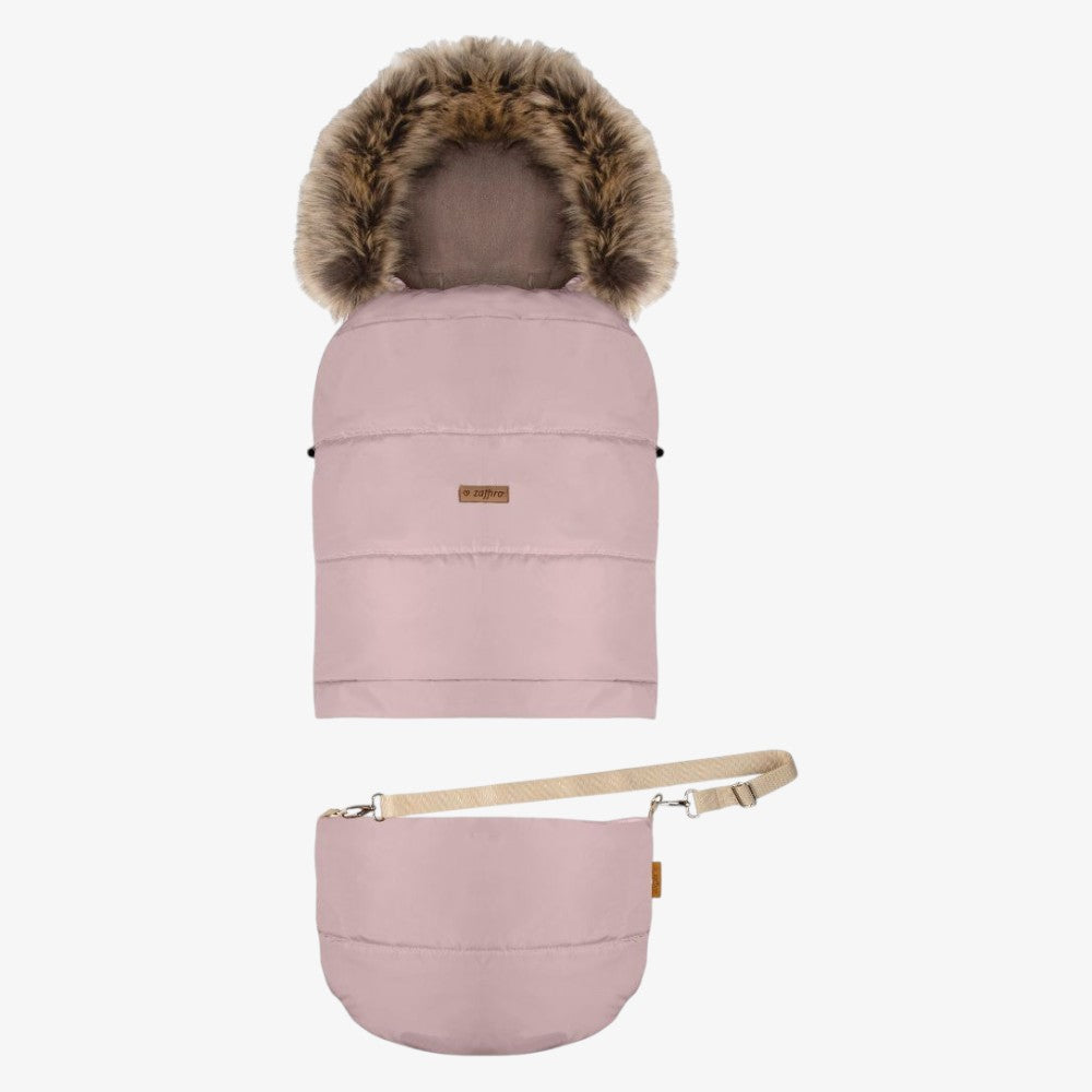 Footmuff With Bag - Beige&amp;rose