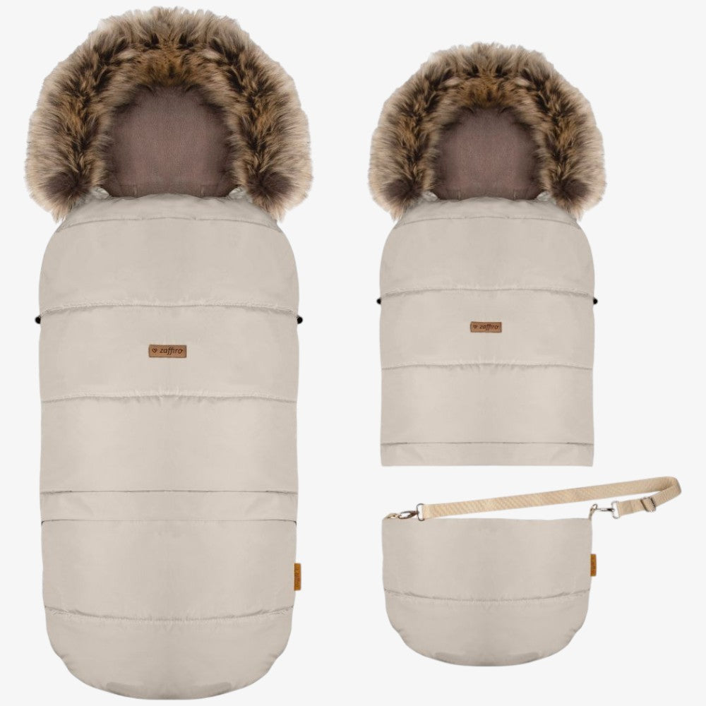 Footmuff With Bag - Beige&vanilla