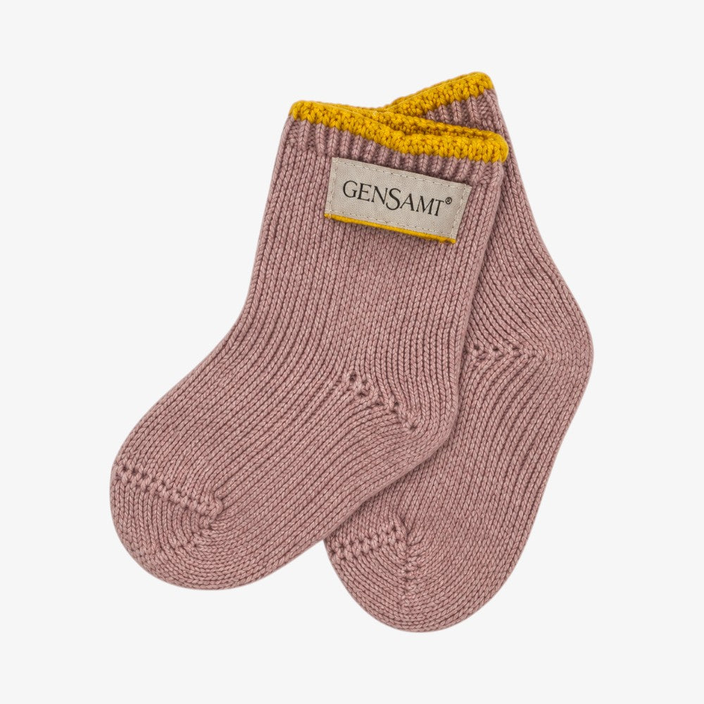 Wool Socks - Cameo Pink