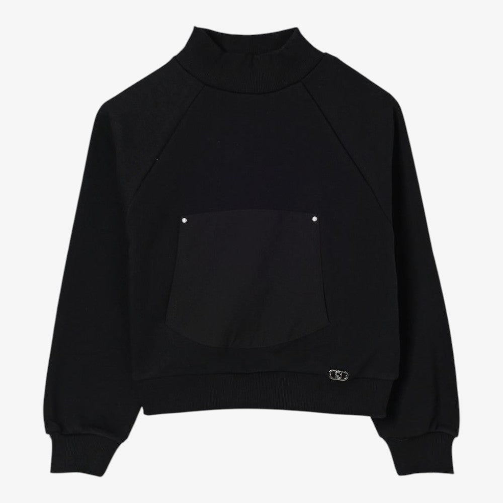 High Neck Sweater - Black