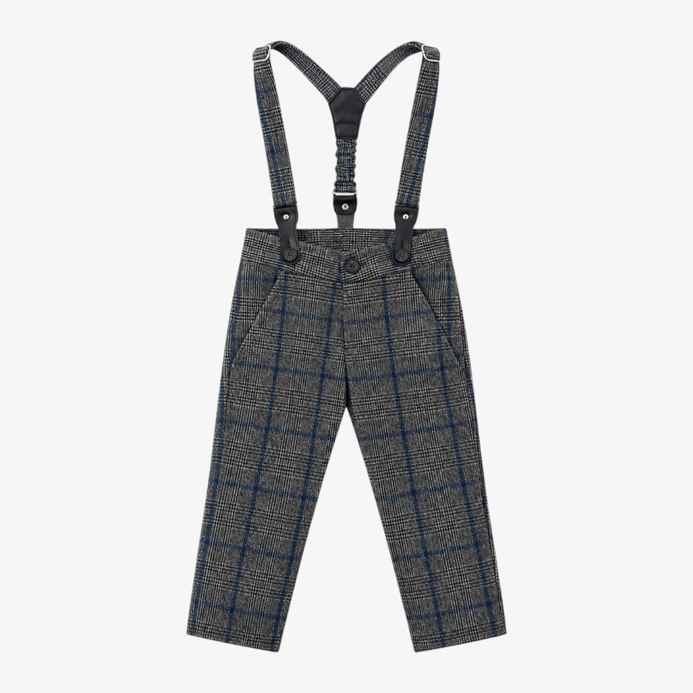 Suspender Pants - GRAY & ROYAL