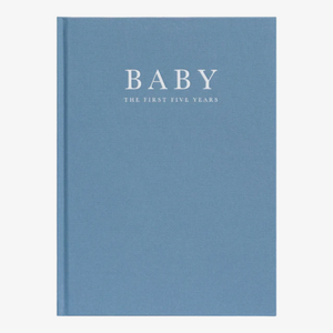 Birth To Five Years Baby Journal - Blue