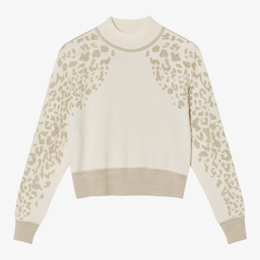 Leopard Sweater - Beige