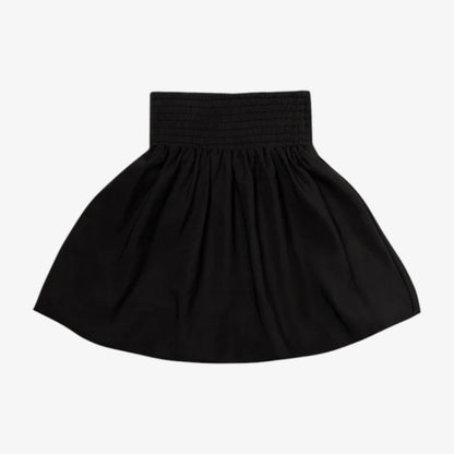 Smocked Bubble Skirt - Black