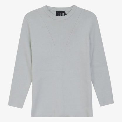 Crochet Knit Sweater - Mint
