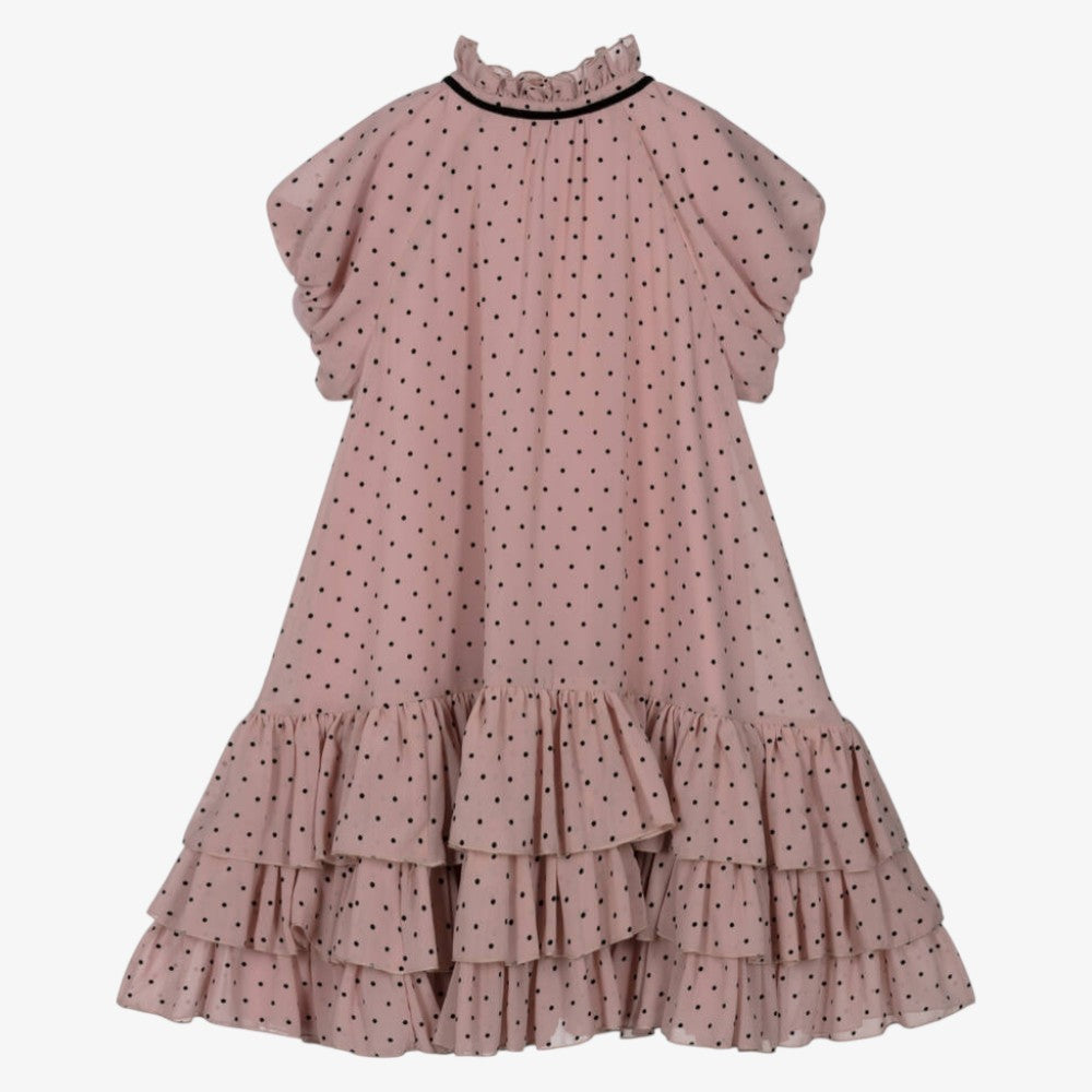 Tulle Dot Dress - Pink
