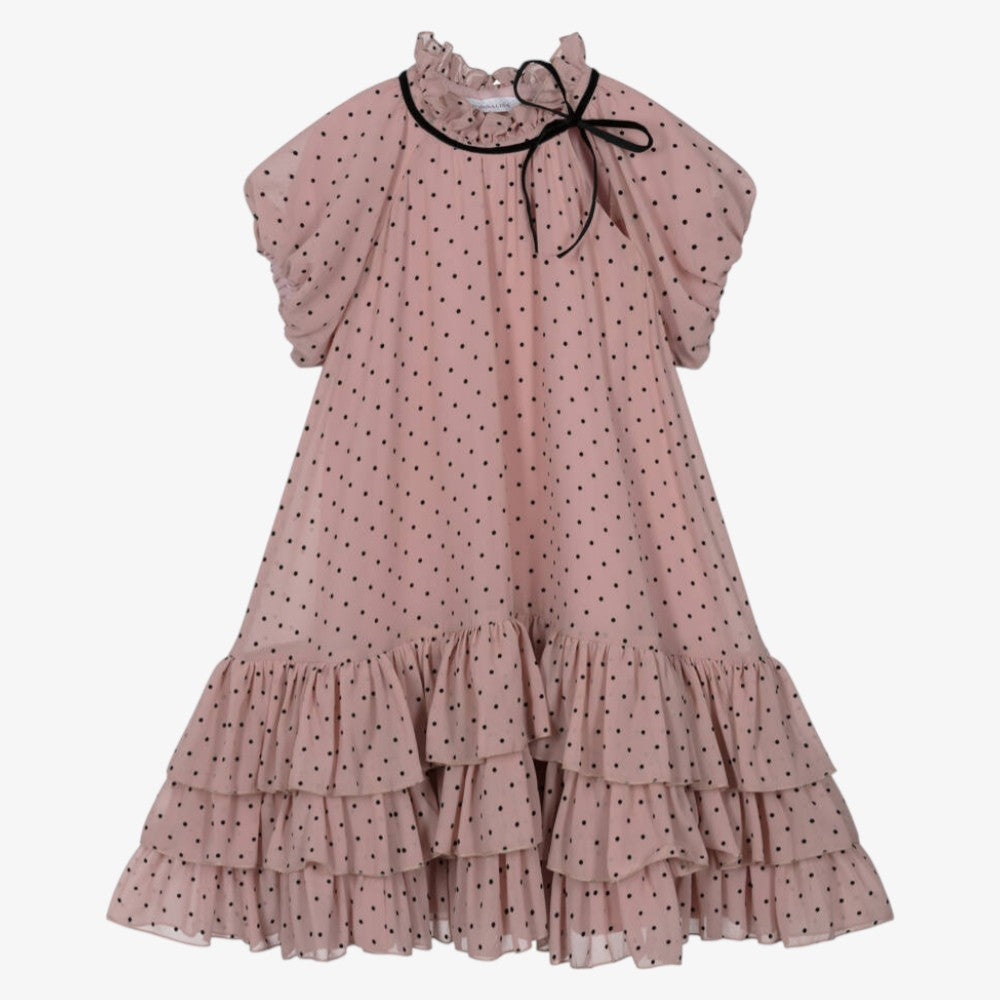 Tulle Dot Dress - Pink