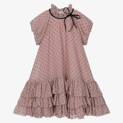 Tulle Dot Dress - Pink