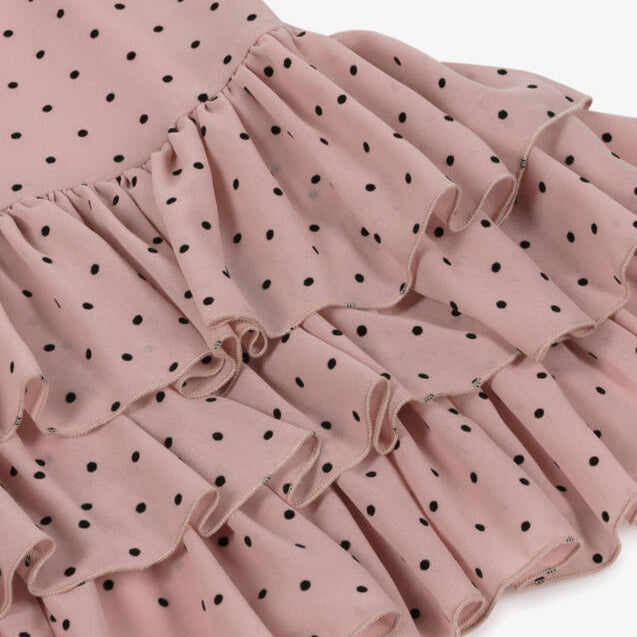 Tulle Dot Dress - Pink