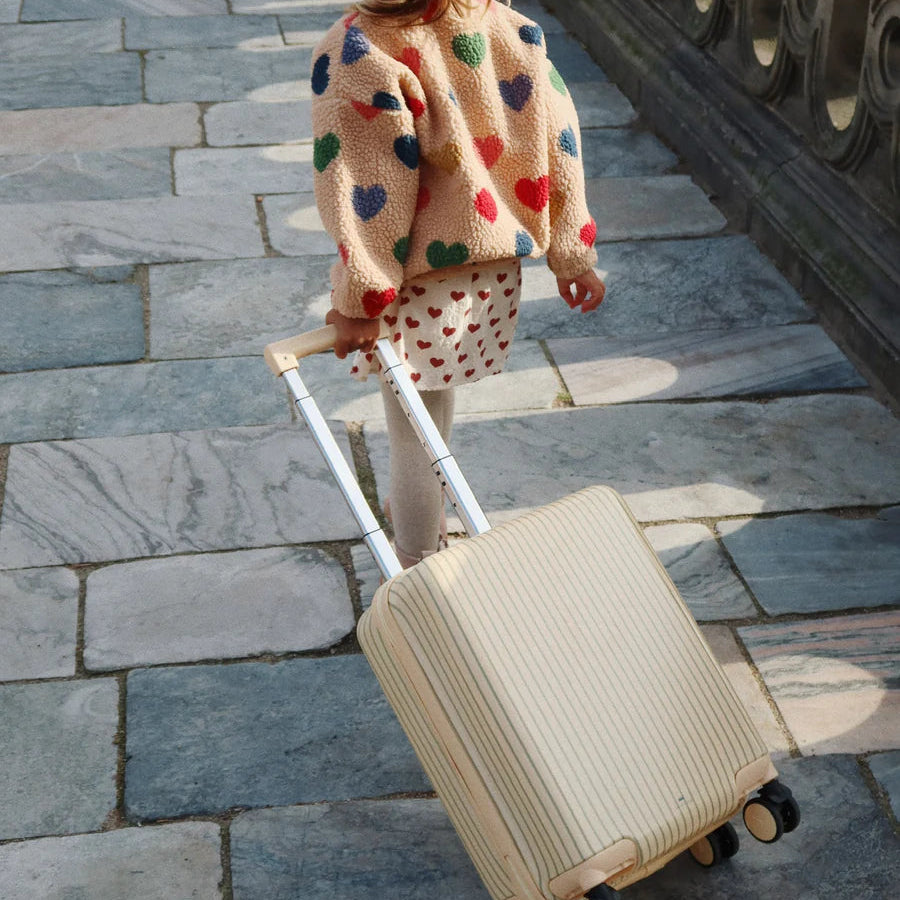 Travel Suitcase - Tea Stripe