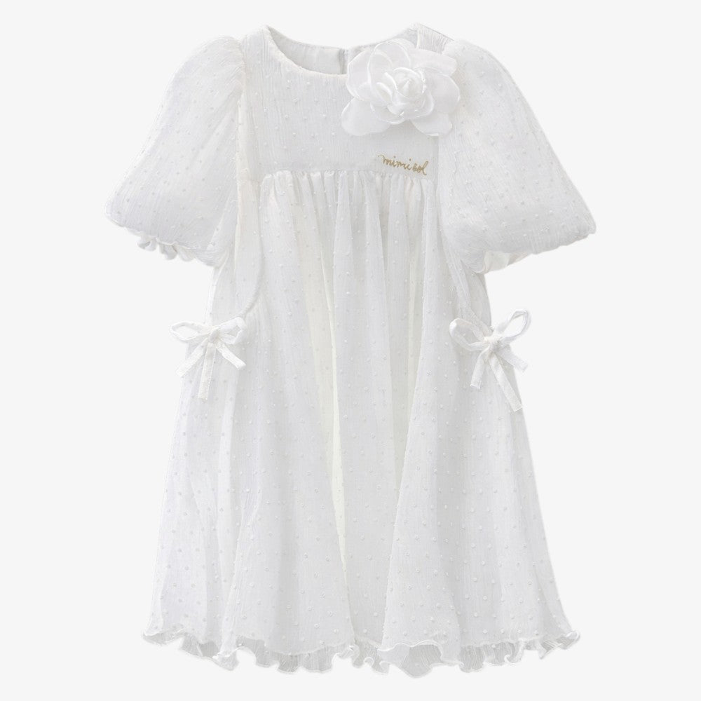 Plumetis Maxi Dress - Cream