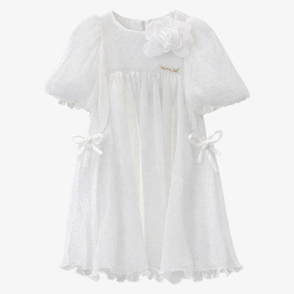 Plumetis Maxi Dress - Cream