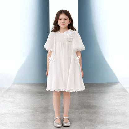 Plumetis Maxi Dress - Cream