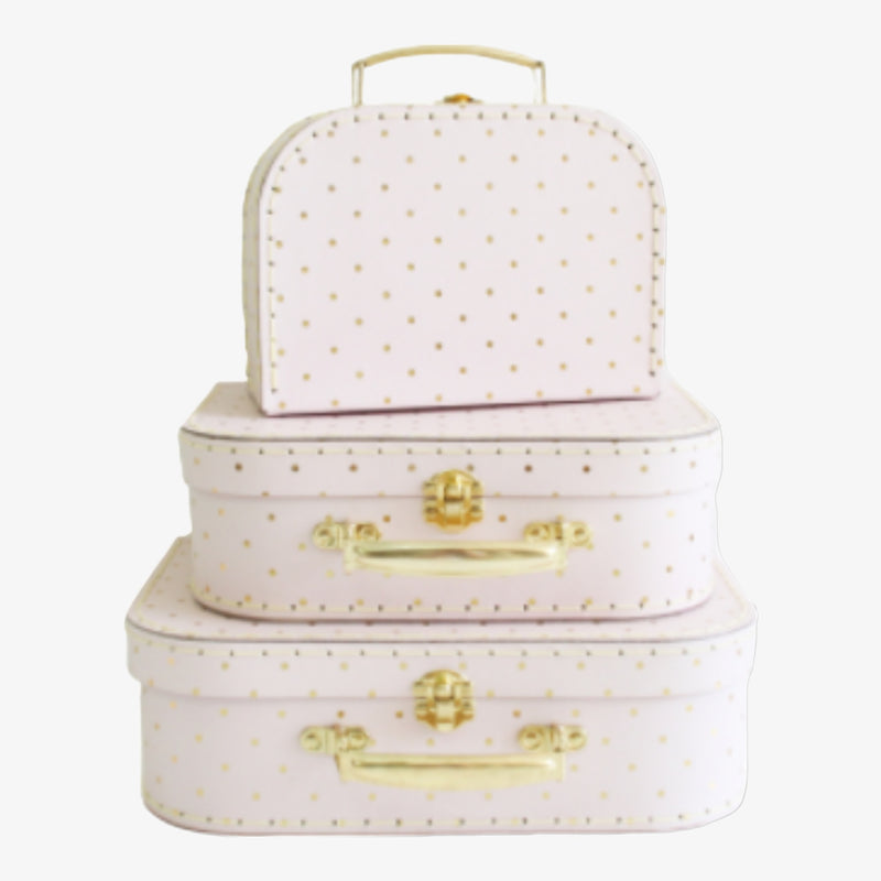 Alimrose Kids Carry Case Set - Pink/gold